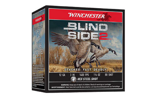 Ammunition Winchester Ammunition Blind Side 2 12Gauge WIN BLIND SIDE 2 12GA 3" #BB 25/250